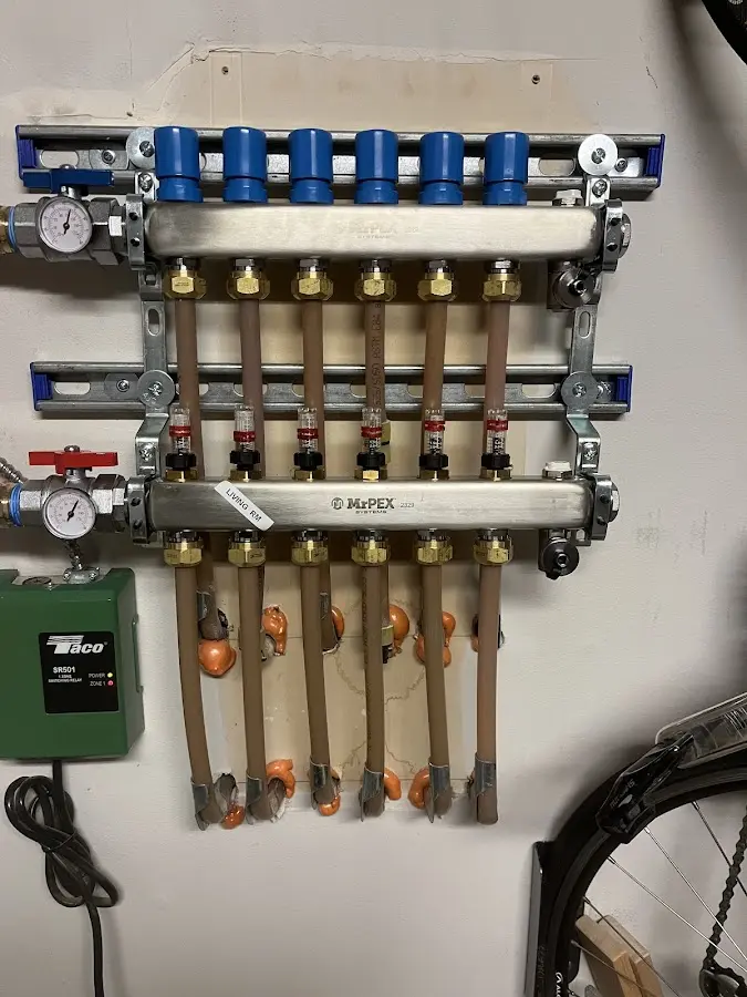 Plumber performing Leak Detection at a residential property in Midwest City